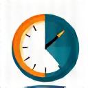 Icono de un reloj con una flecha rápida.
